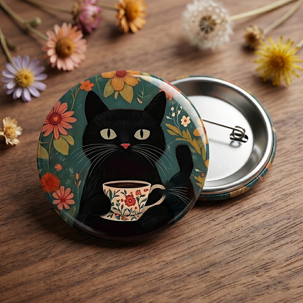 Значка "Coffee cat"