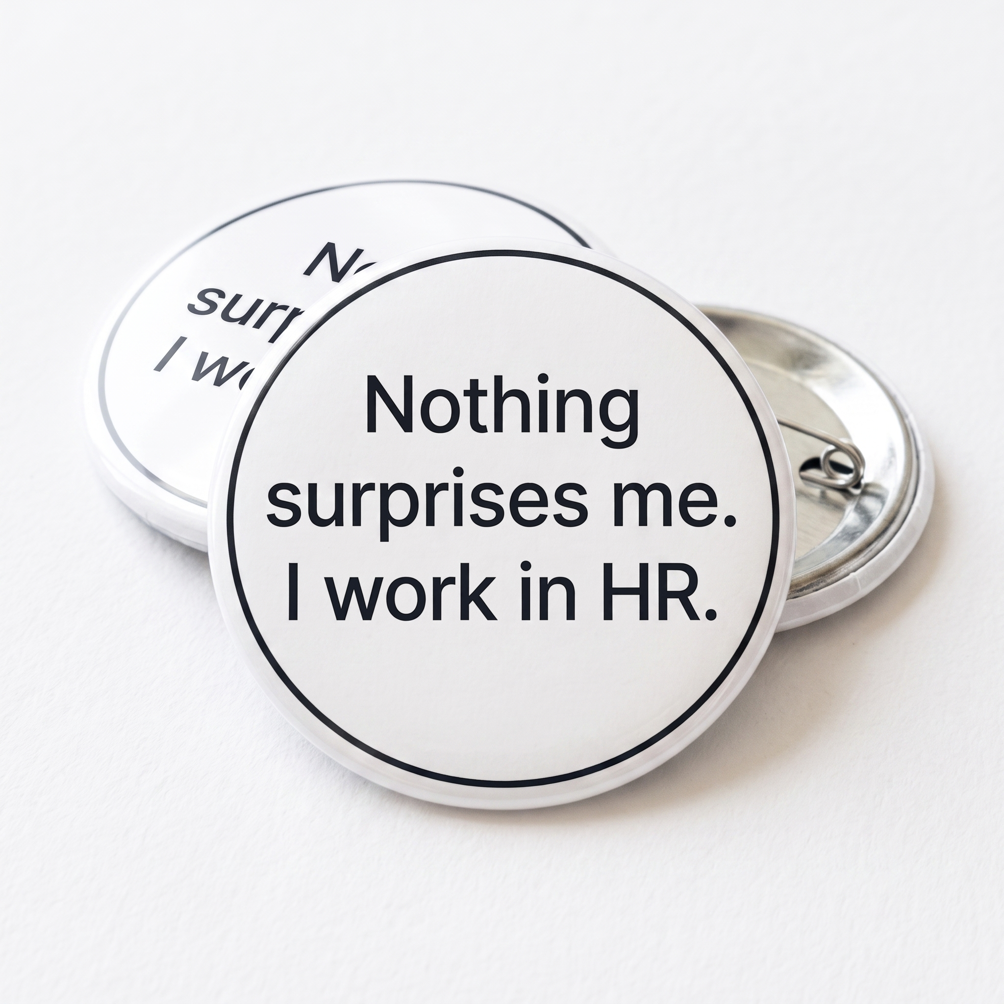 Значка "I work in HR"