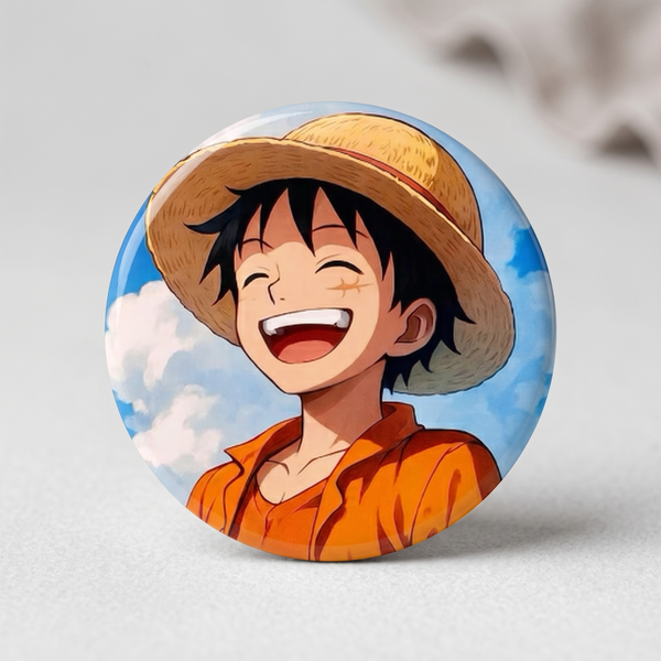 Значка "Мънки Ди Луфи (One Piece)"