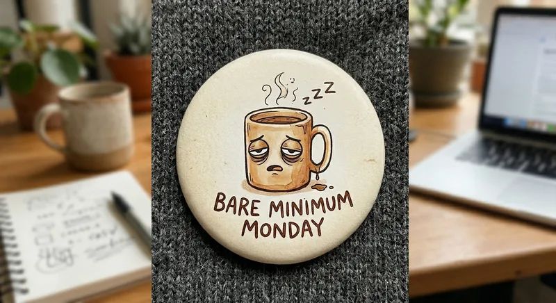 Значка "Bare Minimum Monday"